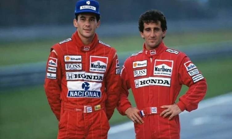 Alanin Prost y Ayrton Senna - INFOBAE.