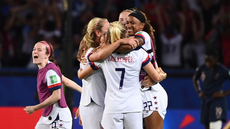 Estados Unidos eliminó a Francia en los cuartos de final del Mundial Femenino AFP)