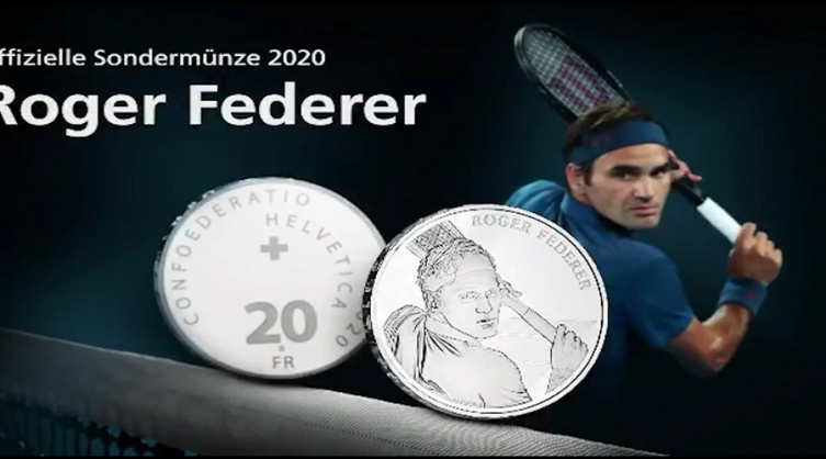 Roger Federer continúa haciendo historia: será la primera persona viva en tener una moneda estampada con su figura en Suiza - INFOBAE