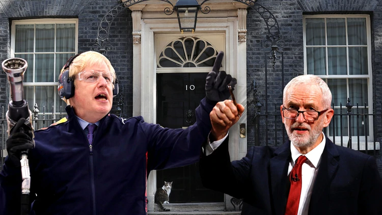 Boris Johnson y Jeremy Corbyn, en la pelea por Downing Street 10 - Infobae