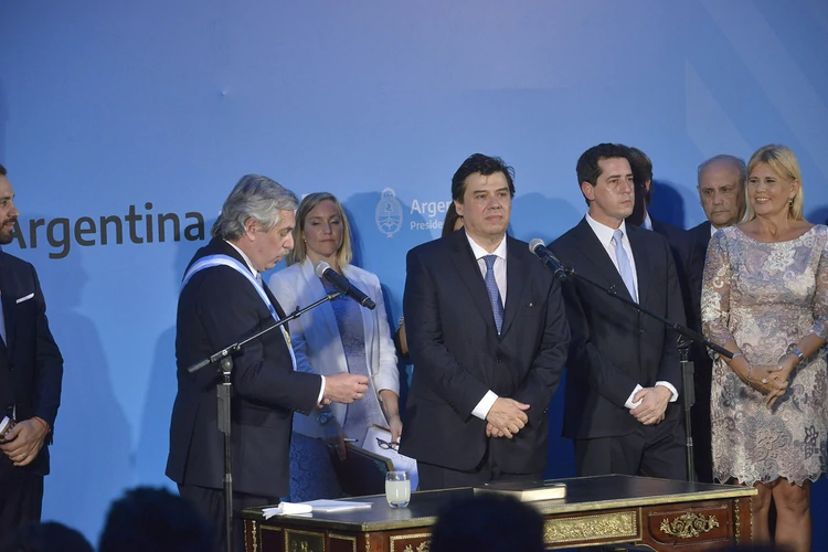 El presidente Alberto Fernández firmó esta noche un Decreto de Necesidad y Urgencia (DNU) (Gustavo Gavotti)
