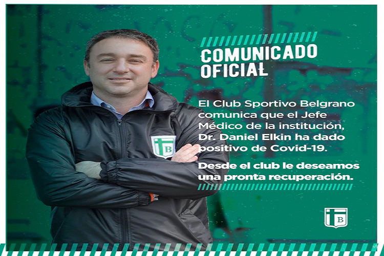 Daniel Elkin, jefe de médicos del plantel de Sportivo Belgrano - INFOBAE