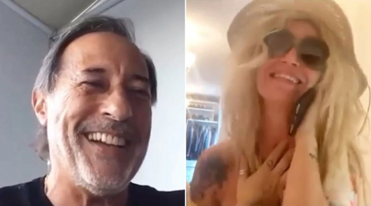 El divertido video de “Casados con hijos”: Moni quedó separada de Pepe Argento por la cuarentena y lo llamó para tener sexo virtual - INFOSHOW