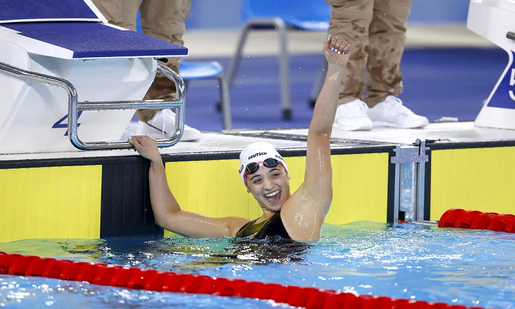 Delfina Pignatiello, la mejor nadadora nacional del momento, no puede entrenarse como lo necesita y su preparador se queja. Fuente: Reuters - Crédito: Lima2019