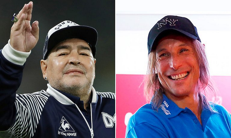 Diego Maradona y Claudio Paul Caniggia - INFOBAE