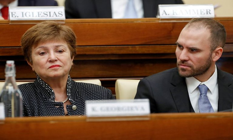 La directora gerente del FMI, Kristalina Georgieva, apoyó fuertemente la estrategia del ministro de Economía, Martín Guzmán, con los bonistas privados - infobae