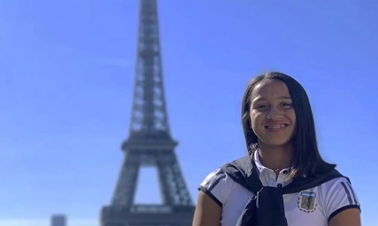 En París: Dalila y una postal inconfundible, durante el Mundial 2019 Crédito: Instagram/dalippolito