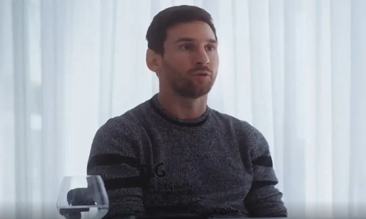 Messi, durante la entrevista que dio a la televisión española Crédito: Captura de TV