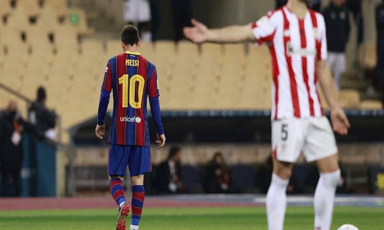 Lionel Messi fue expulsado por primera vez como jugador del Barcelona (Foto: REUTERS)