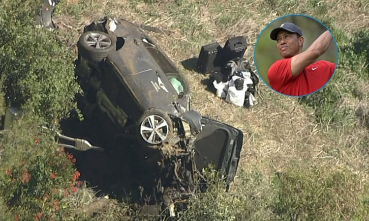 El terrible accidente automovilístico de Tiger Woods - TyC Sports