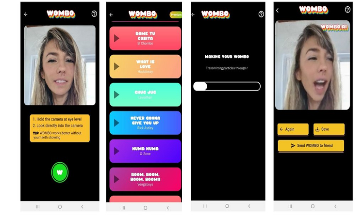 Wombo, la app que hace cantar a tus selfies - infobae