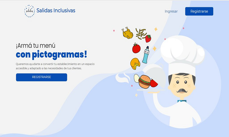 Salidas inclusivas: menú digital con pictogramas para personas con TEA - Infobae