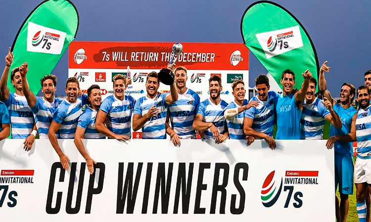 La selección argentina de rugby seven ganó su quinto título consecutivo camino a Tokio 2020 (ScrumESPN)
