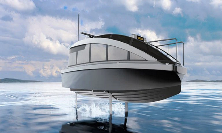 Así luce el Candela P-12 el taxi acuático ultramoderno que pretende revolucionar el transporte marítimo. Foto: Candela Speed Boat