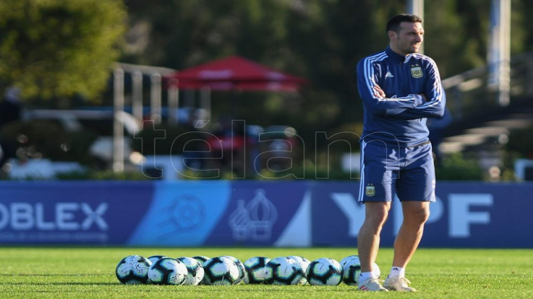 El entrenador del seleccionado argentino, Lionel Scaloni - Foto: Osvaldo Fanton.