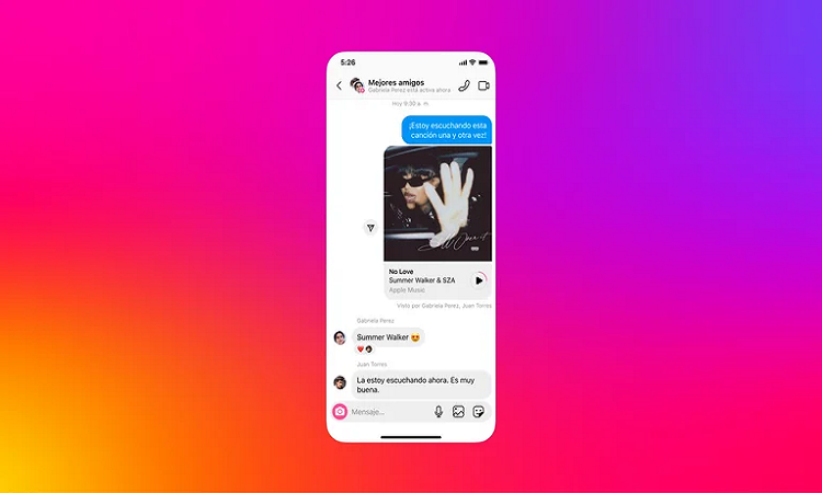 Instagram permite compartir música por mensajes directos - Infobae