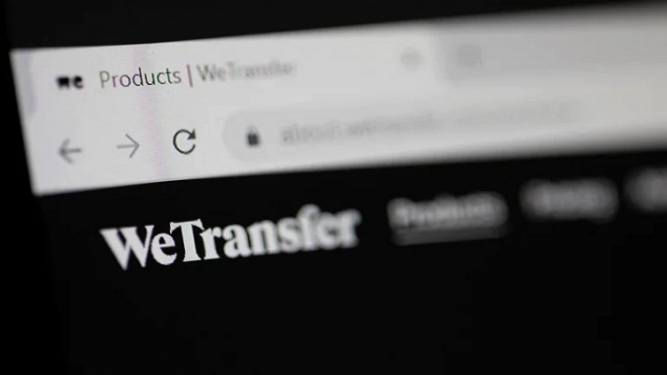WeTransfer web page is displayed in this illustration taken January 20, 2022. REUTERS/Dado Ruvic/Illustration