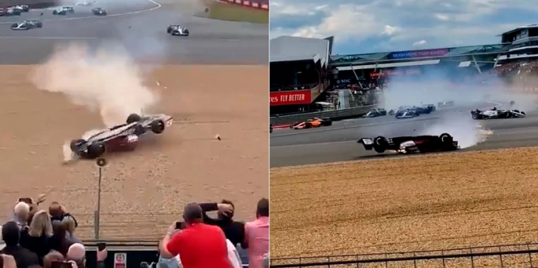 Susto, gritos y corridas: todos los videos del brutal accidente de Guanyu Zhou en la Fórmula 1 - Infobae