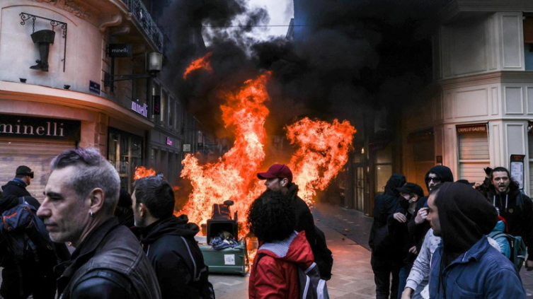 Francia: se multiplican las protestas contra la reforma jubilatoria - Foto: AFP.