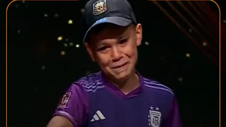 El video inédito que muestra la emoción de José Andrada cuando se enteró que iba a conocer a los jugadores de la Selección en la fiesta de la Conmebol - Infobae