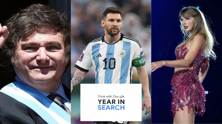 Javier Milei, Lionel Messi, Oppenheimer y Taylor Swift, los protagonistas en Google Argentina este 2023 - Infobae