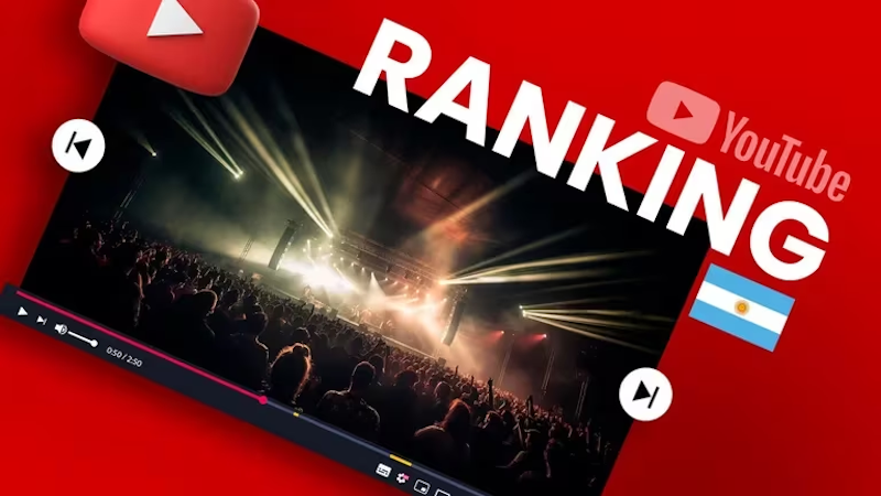 Ranking de YouTube en Argentina: la lista de los 10 videos musicales más reproducidos hoy. (Infobae/Jovani Pérez)
