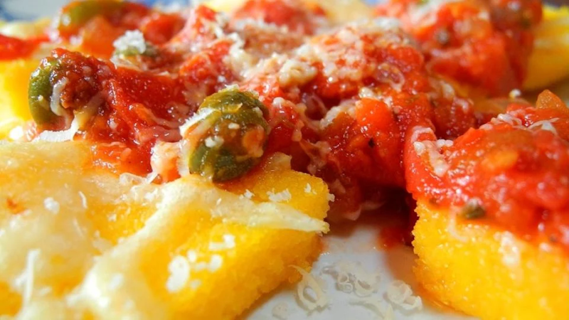 Cuadrados de polenta al horno con tuco... o lo que quieras - PRONTO