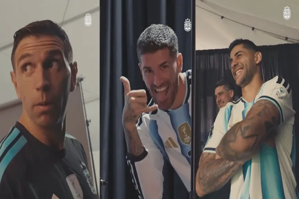 El backstage de la divertida sesión de fotos de la Selección Argentina para el Mundial 2026. - TyC Sports