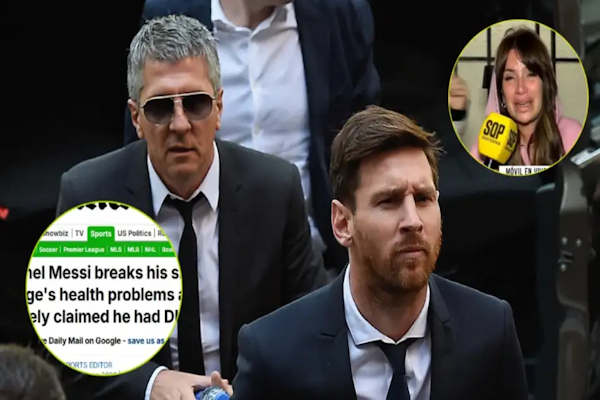 La polémica con Florencia Peña y Luzu TV por la fake news sobre Jorge Messi llegó a los medios internacionales. -  AFP/Captura
