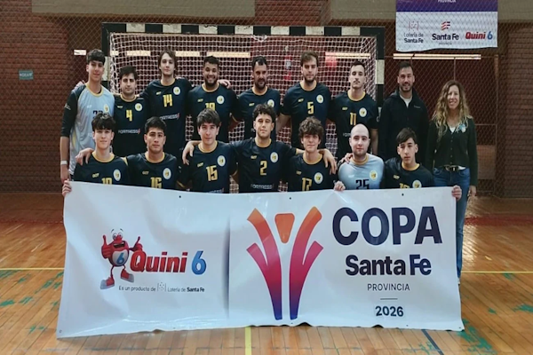Los dos equipos de Independiente e IL Peretz negro avanzaron a la zona campeonato de la Copa Santa Fe de Handball. Foto: Prensa Copa Santa Fe.