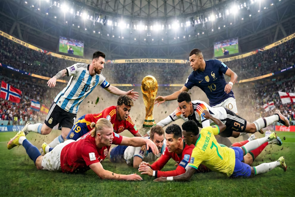 Con cuatro cruces confirmados, así están los 16avos de final del Mundial 2026 (Imagen Ilustrativa Infobae)