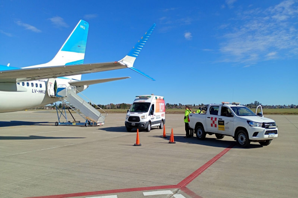 27 vuelos sanitarios consolidan al Aeropuerto Internacional de Rosario como pieza clave de la logística provincial - Prensa GSF
