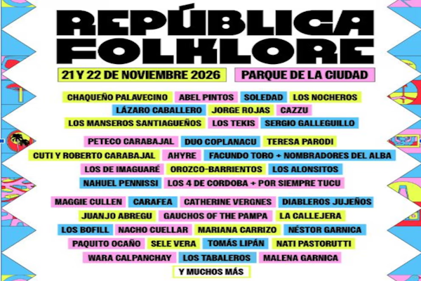 República Folklore llega a Buenos Aires: dos días con La Sole, Abel Pintos, el Chaqueño Palavecino, Cazzu y más de 50 artistas - TELESHOW