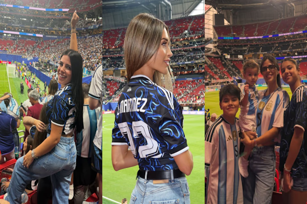 Valu Cervantes, Cami Galante y Agus Gandolfo: las “muchachas” celebraron el triunfo de Argentina. - Foto: Agencia NA (redes)