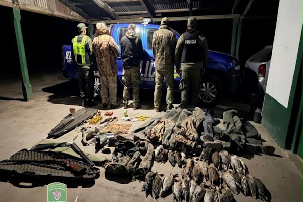 Durante los operativos, tres personas fueron detenidas por organizar excursiones de caza sin habilitación con ciudadanos franceses - Prensa GSF