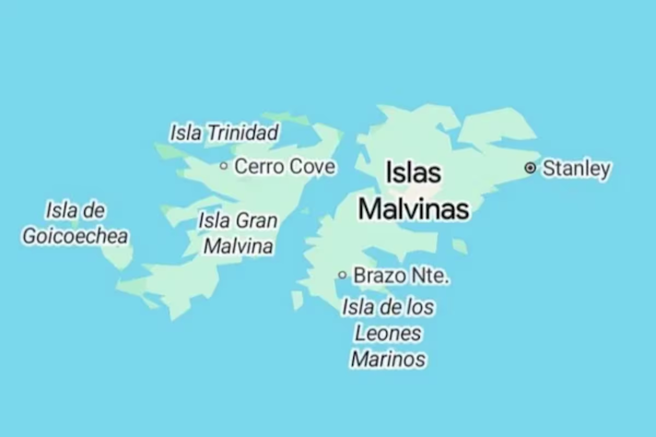Por qué Google Maps usa un doble nombre para las Islas Malvinas. - Infobae